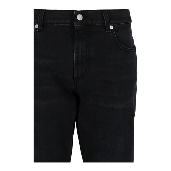 Alexander McQueen Graffiti Denim Jeans Black Mens
